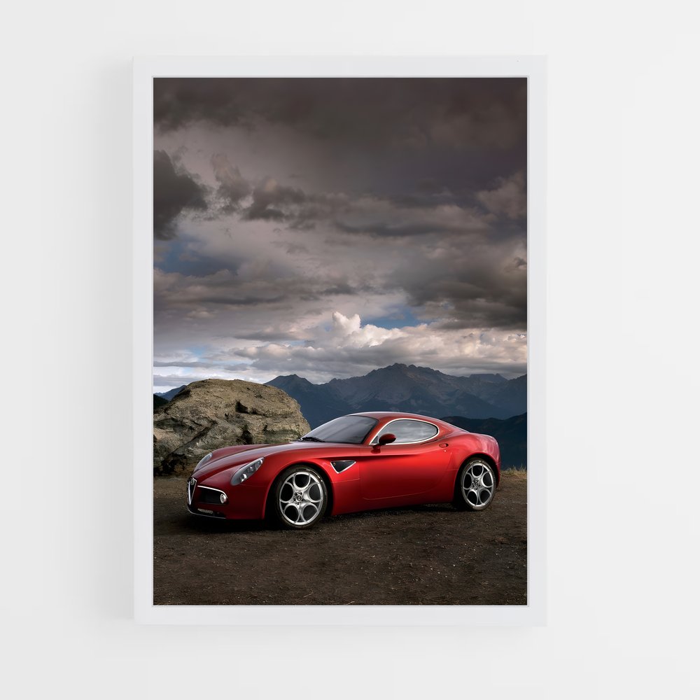 Poster Route de la Compétition – affiche Alfa Romeo (vue 3)